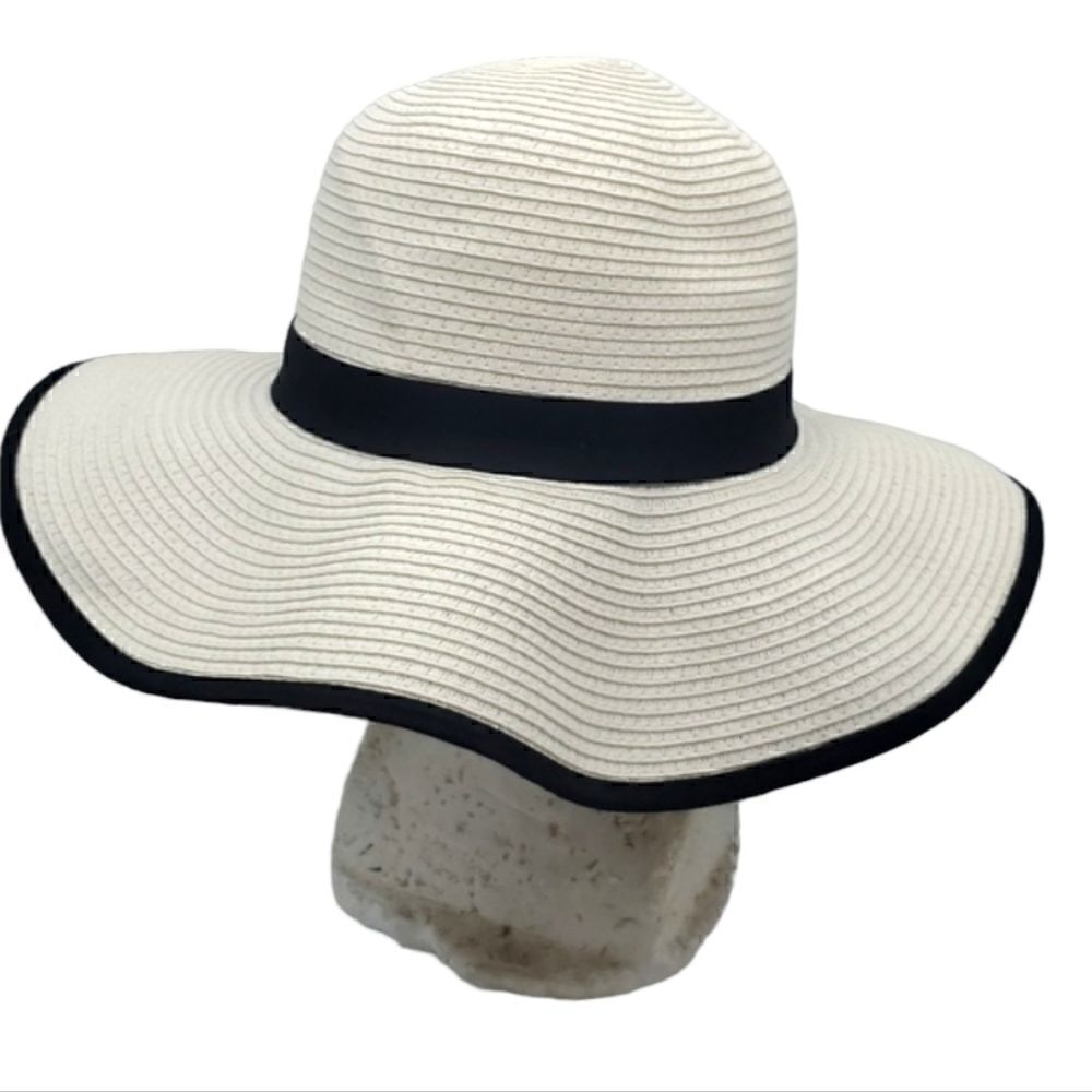 K Accessories White Ivory Floppy Hat